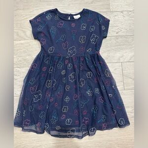 Hanna Andersson Embroidered Dress in Soft Tulle, S: 10/140